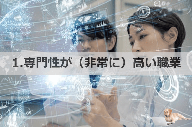 専門性が非常に高い職業